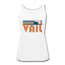 Vail, Colorado Women’s Tank Top - Retro Mountain Women’s Vail Tank Top - white