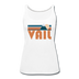 Vail, Colorado Women’s Tank Top - Retro Mountain Women’s Vail Tank Top - white
