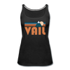 Vail, Colorado Women’s Tank Top - Retro Mountain Women’s Vail Tank Top - black