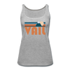 Vail, Colorado Women’s Tank Top - Retro Mountain Women’s Vail Tank Top - heather gray