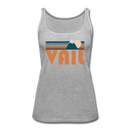 Vail, Colorado Women’s Tank Top - Retro Mountain Women’s Vail Tank Top - heather gray