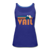 Vail, Colorado Women’s Tank Top - Retro Mountain Women’s Vail Tank Top - royal blue