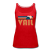 Vail, Colorado Women’s Tank Top - Retro Mountain Women’s Vail Tank Top - red