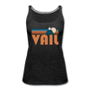 Vail, Colorado Women’s Tank Top - Retro Mountain Women’s Vail Tank Top - charcoal gray