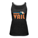 Vail, Colorado Women’s Tank Top - Retro Mountain Women’s Vail Tank Top - charcoal gray
