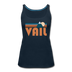 Vail, Colorado Women’s Tank Top - Retro Mountain Women’s Vail Tank Top - deep navy
