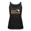 Whistler, Canada Women’s Tank Top - Retro Mountain Women’s Whistler Tank Top - black