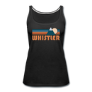 Whistler, Canada Women’s Tank Top - Retro Mountain Women’s Whistler Tank Top - black