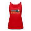 Whistler, Canada Women’s Tank Top - Retro Mountain Women’s Whistler Tank Top - red