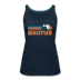 Whistler, Canada Women’s Tank Top - Retro Mountain Women’s Whistler Tank Top - deep navy