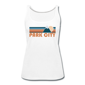 Park City, Utah Women’s Tank Top - Retro Mountain Women’s Park City Tank Top - white