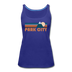 Park City, Utah Women’s Tank Top - Retro Mountain Women’s Park City Tank Top - royal blue