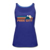 Park City, Utah Women’s Tank Top - Retro Mountain Women’s Park City Tank Top - royal blue