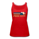Park City, Utah Women’s Tank Top - Retro Mountain Women’s Park City Tank Top - red