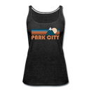 Park City, Utah Women’s Tank Top - Retro Mountain Women’s Park City Tank Top - charcoal gray