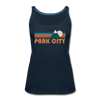 Park City, Utah Women’s Tank Top - Retro Mountain Women’s Park City Tank Top - deep navy