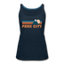 Park City, Utah Women’s Tank Top - Retro Mountain Women’s Park City Tank Top - deep navy