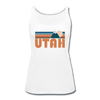 Utah Women’s Tank Top - Retro Mountain Women’s Utah Tank Top - white