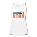 Utah Women’s Tank Top - Retro Mountain Women’s Utah Tank Top - white