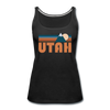 Utah Women’s Tank Top - Retro Mountain Women’s Utah Tank Top - black