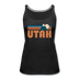 Utah Women’s Tank Top - Retro Mountain Women’s Utah Tank Top - black