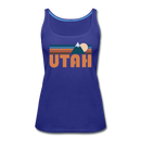 Utah Women’s Tank Top - Retro Mountain Women’s Utah Tank Top - royal blue