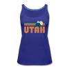 Utah Women’s Tank Top - Retro Mountain Women’s Utah Tank Top - royal blue