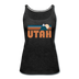 Utah Women’s Tank Top - Retro Mountain Women’s Utah Tank Top - charcoal gray