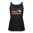 Snowmass, Colorado Women’s Tank Top - Retro Mountain Women’s Snowmass Tank Top - black