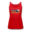 Snowmass, Colorado Women’s Tank Top - Retro Mountain Women’s Snowmass Tank Top - red