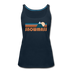 Snowmass, Colorado Women’s Tank Top - Retro Mountain Women’s Snowmass Tank Top - deep navy