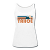 Tahoe, California Women’s Tank Top - Retro Mountain Women’s Tahoe Tank Top - white