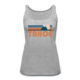 Tahoe, California Women’s Tank Top - Retro Mountain Women’s Tahoe Tank Top - heather gray
