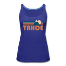 Tahoe, California Women’s Tank Top - Retro Mountain Women’s Tahoe Tank Top - royal blue