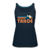 Tahoe, California Women’s Tank Top - Retro Mountain Women’s Tahoe Tank Top - deep navy