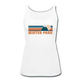 Winter Park, Colorado Women’s Tank Top - Retro Mountain Women’s Winter Park Tank Top - white