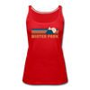 Winter Park, Colorado Women’s Tank Top - Retro Mountain Women’s Winter Park Tank Top - red