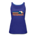 Telluride, Colorado Women’s Tank Top - Retro Mountain Women’s Telluride Tank Top - royal blue