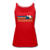 Telluride, Colorado Women’s Tank Top - Retro Mountain Women’s Telluride Tank Top - red