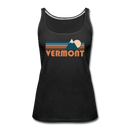 Vermont Women’s Tank Top - Retro Mountain Women’s Vermont Tank Top - black