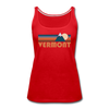 Vermont Women’s Tank Top - Retro Mountain Women’s Vermont Tank Top - red