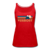 Vermont Women’s Tank Top - Retro Mountain Women’s Vermont Tank Top - red
