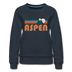 Aspen, Colorado Women’s Sweatshirt - Retro Mountain Women’s Aspen Crewneck Sweatshirt - navy