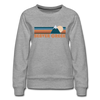 Beaver Creek, Colorado Women’s Sweatshirt - Retro Mountain Women’s Beaver Creek Crewneck Sweatshirt - heather gray