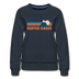 Beaver Creek, Colorado Women’s Sweatshirt - Retro Mountain Women’s Beaver Creek Crewneck Sweatshirt - navy