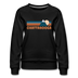 Chattanooga, Tennessee Women’s Sweatshirt - Retro Mountain Women’s Chattanooga Crewneck Sweatshirt - black