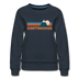Chattanooga, Tennessee Women’s Sweatshirt - Retro Mountain Women’s Chattanooga Crewneck Sweatshirt - navy