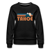 Tahoe, California Women’s Sweatshirt - Retro Mountain Women’s Tahoe Crewneck Sweatshirt - black