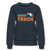 Tahoe, California Women’s Sweatshirt - Retro Mountain Women’s Tahoe Crewneck Sweatshirt - navy