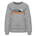 Snowmass, Colorado Women’s Sweatshirt - Retro Mountain Women’s Snowmass Crewneck Sweatshirt - heather gray